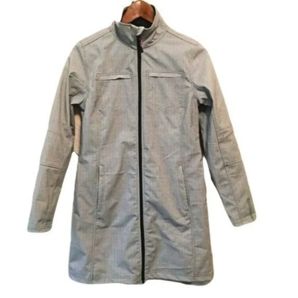 Mondetta Women's Full Zip Front Fleece Lined Plaid Coat Bonded Jacket Sz Medium - Picture 2 of 16
